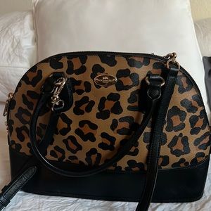 Cheetah coach bag